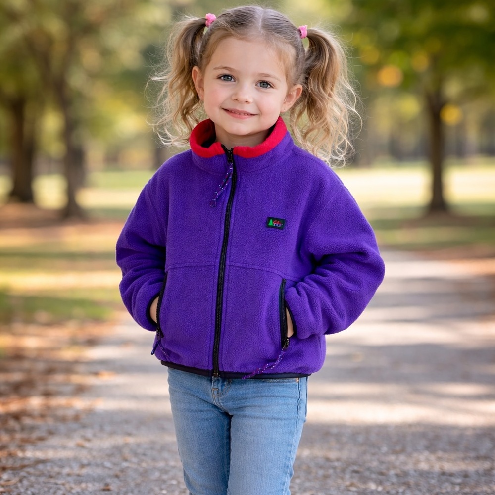 VTG REI XS Kids Fleece Jacket